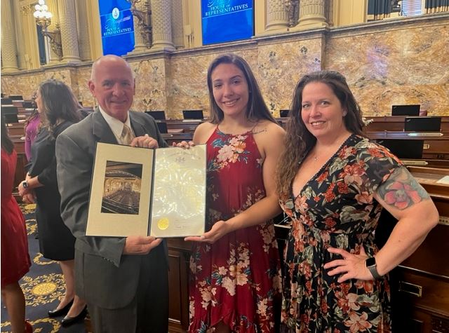 State Champion Wrestler Honored in Harrisburg, Says Rigby 